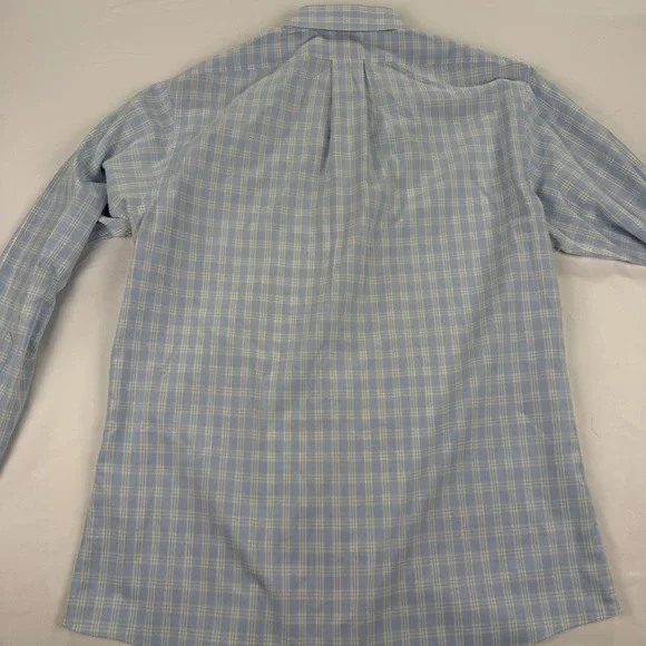 Brooks Brothers Dress Shirt Mens 16-34 Classic Fit Blue Yellow Supima Cotton - Picture 13 of 13